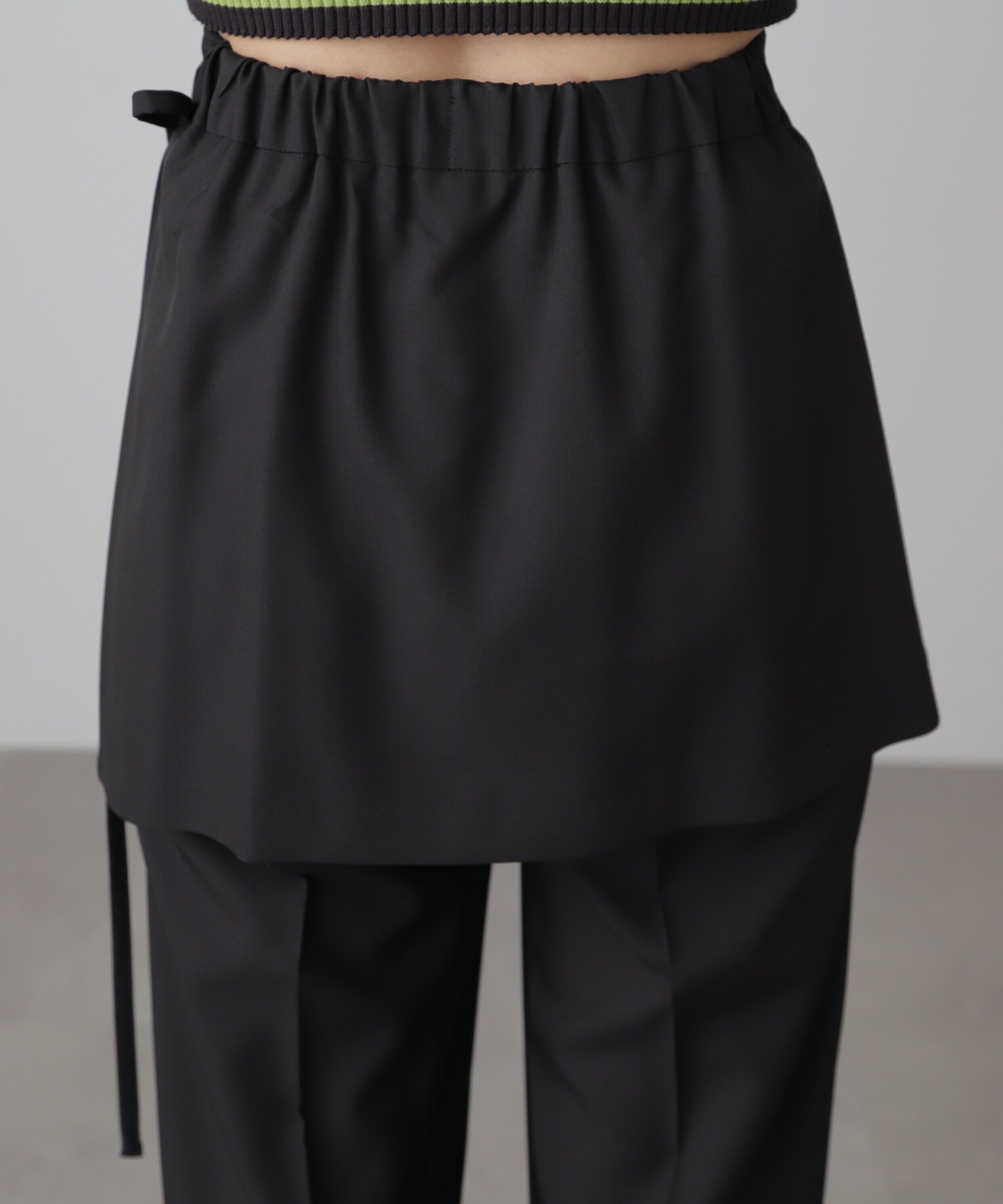  「ミニラップスカートレイヤードパンツ」|その他|