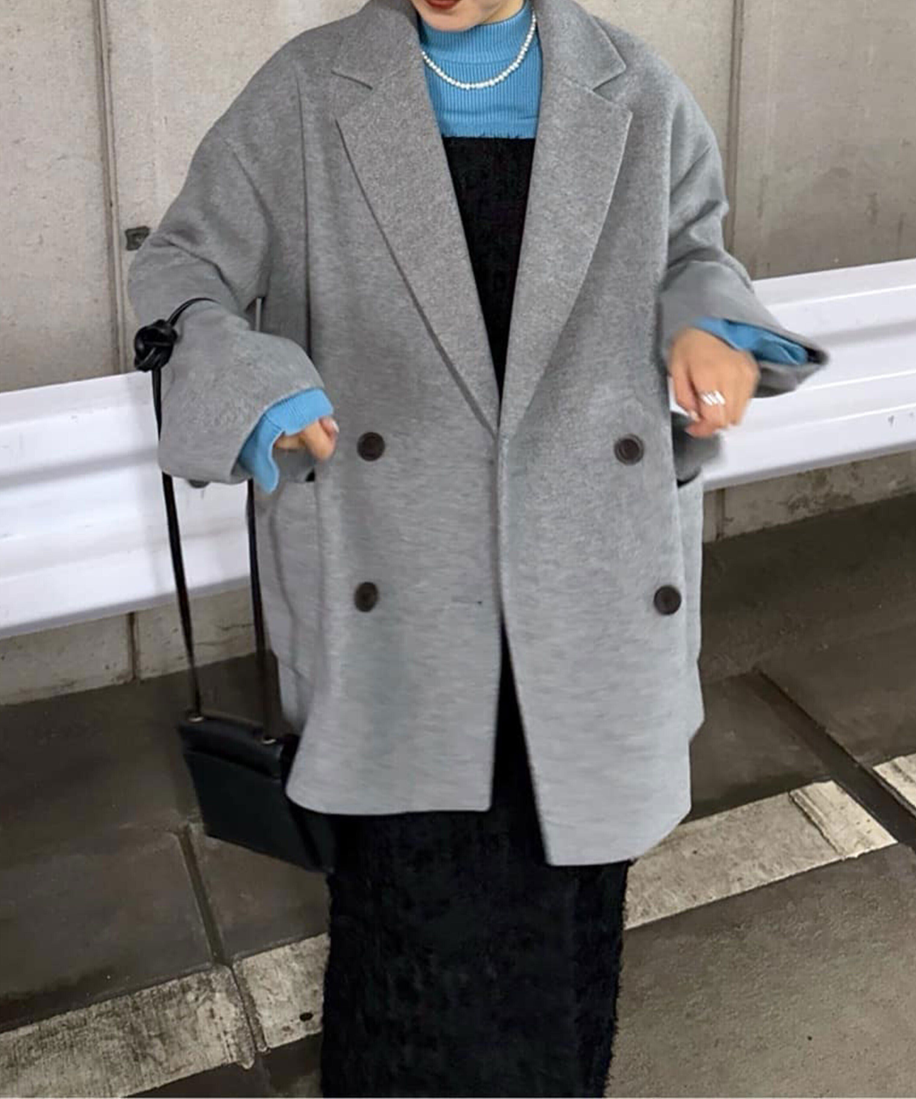  「オーバーサイズジャケットコート」|その他|グレー