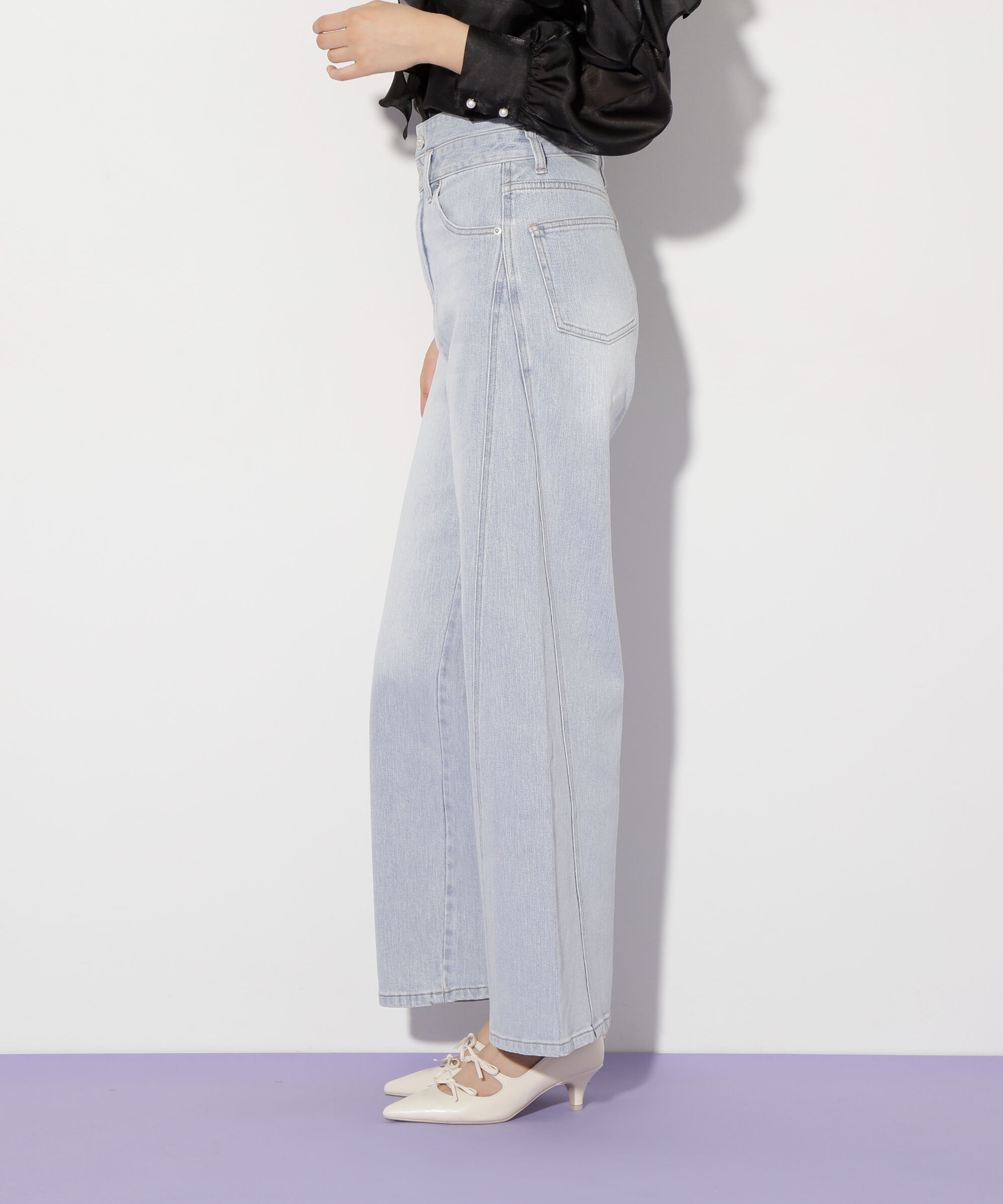  「ハイウエストストレートデニムパンツ」|その他|