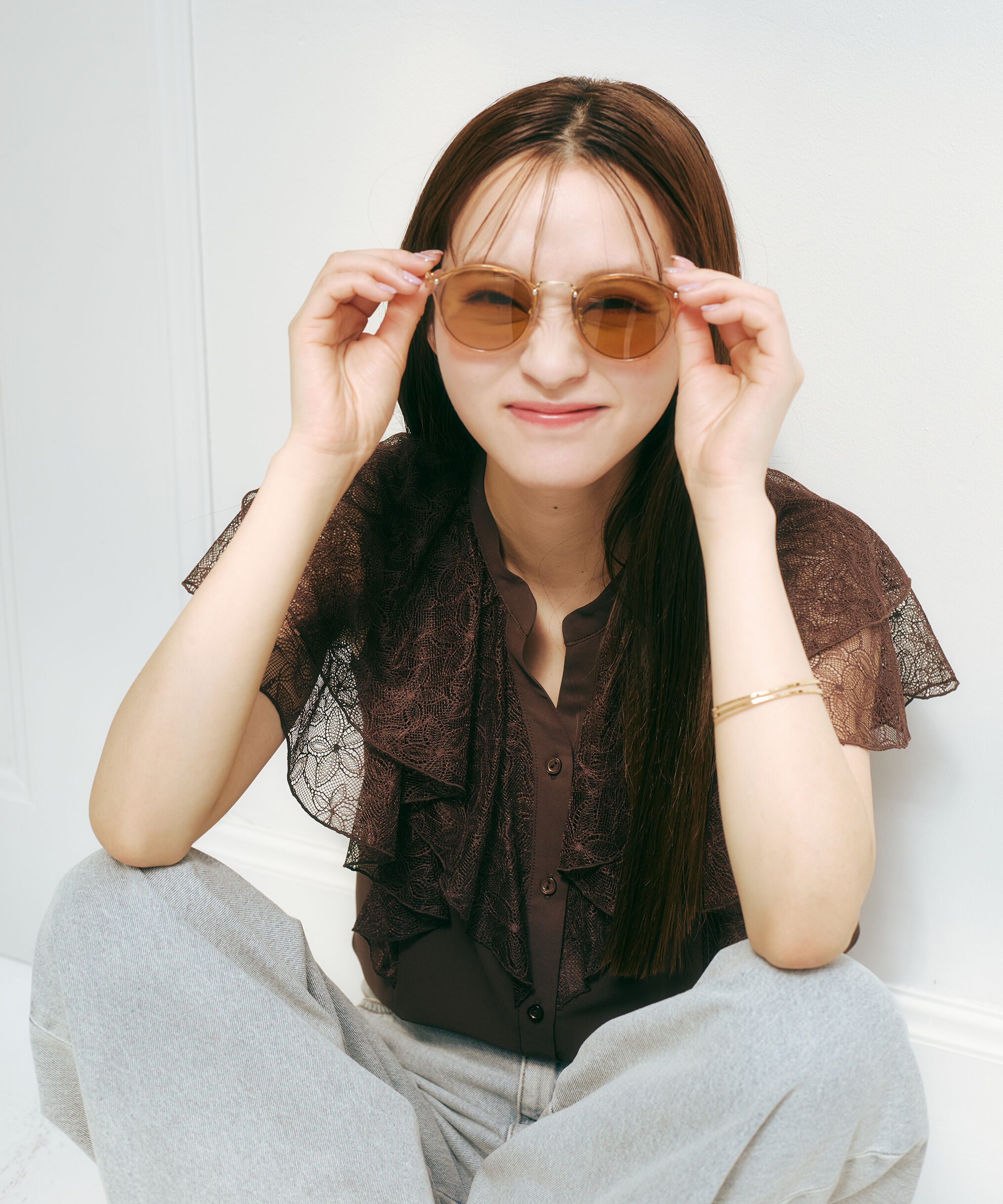 PROPORTION BODY DRESSING「レースラッフルブラウス」|シャツ・ブラウス|