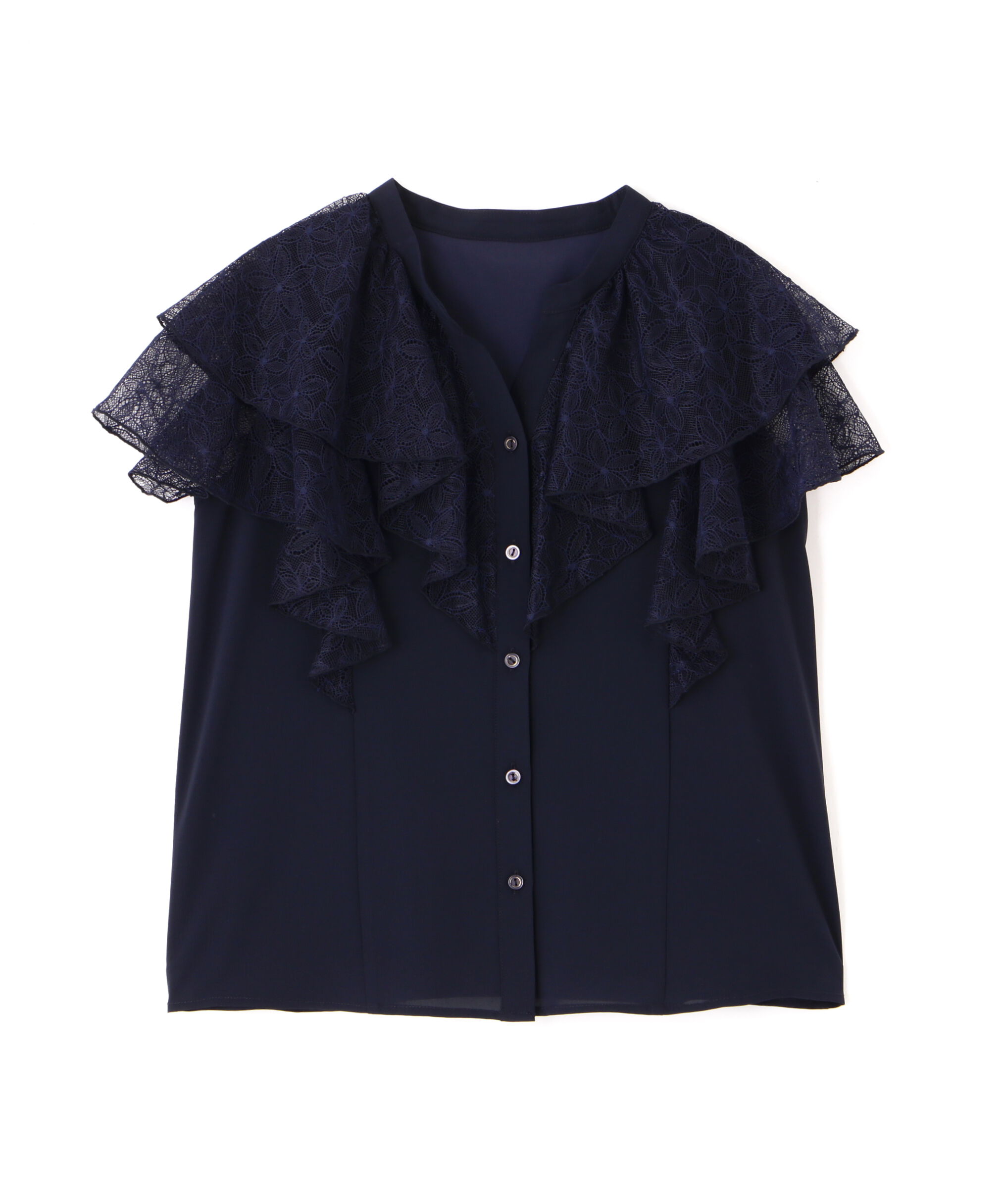 PROPORTION BODY DRESSING「レースラッフルブラウス」|シャツ・ブラウス|