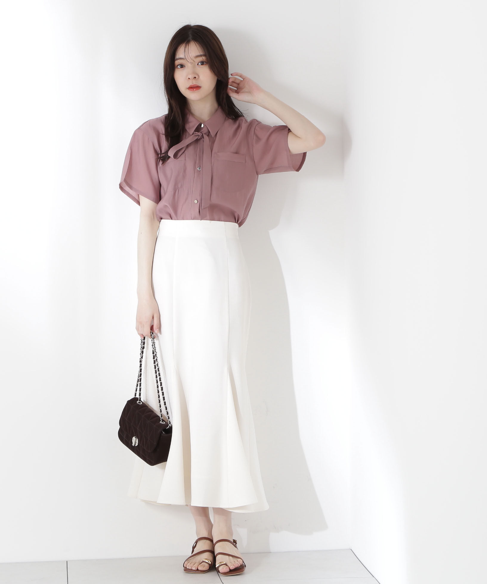 PROPORTION BODY DRESSING「ハイウエストマーメイドスカート」|スカート|