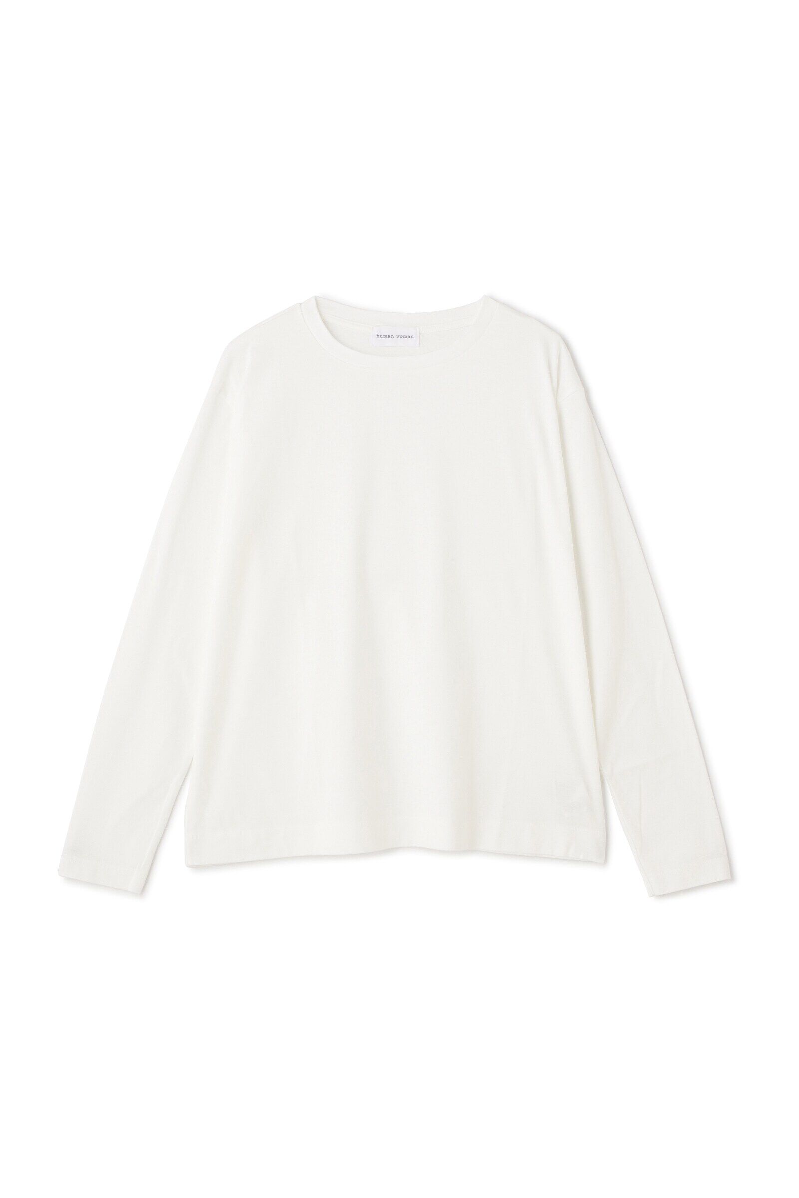  「スムース長袖プルオーバー」|Tシャツ・カットソー|ホワイト