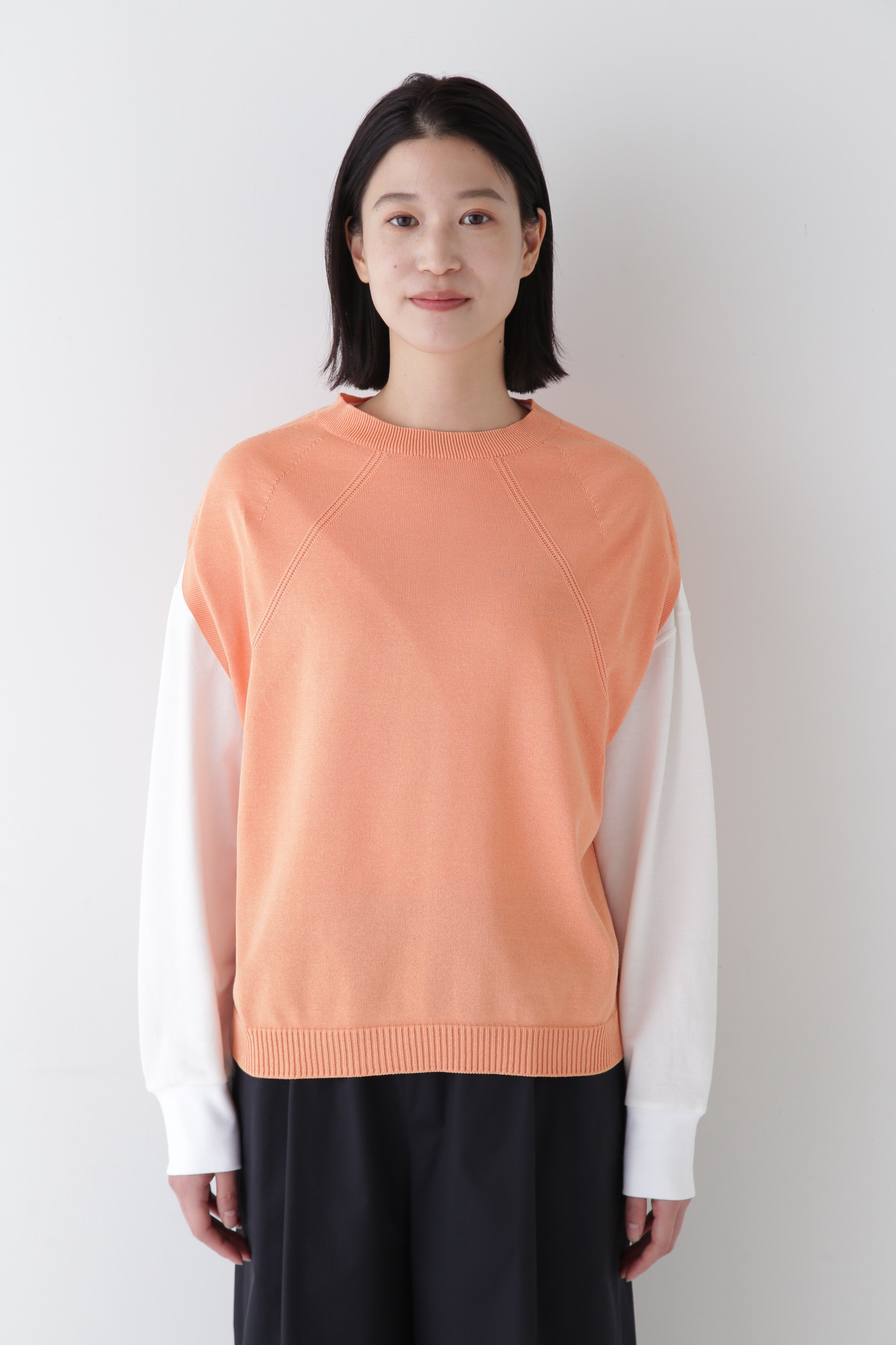  「◆【ウォッシャブル】ハイゲージクルーネックニットベスト」|ニット・セーター|