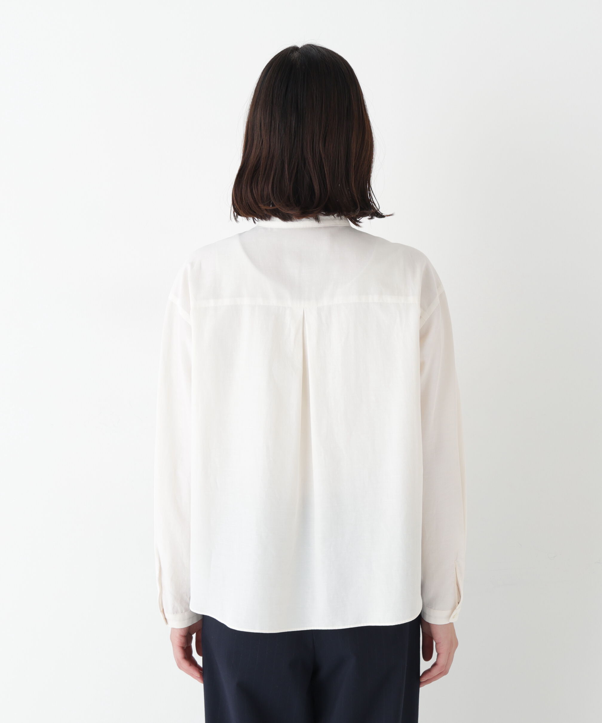  「◆レースドッキングハンドカラーブラウス」|シャツ・ブラウス|