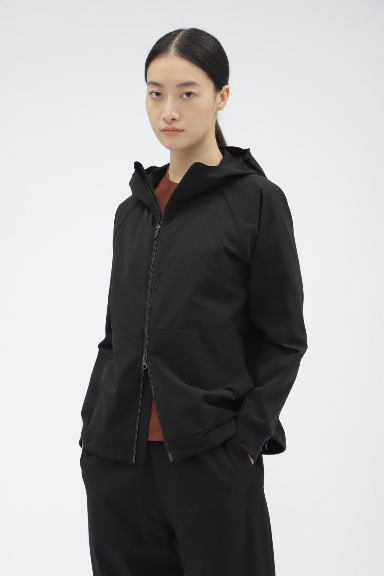  「STRETCH POLYESTER HEAVY POPLIN」|その他|BLACK