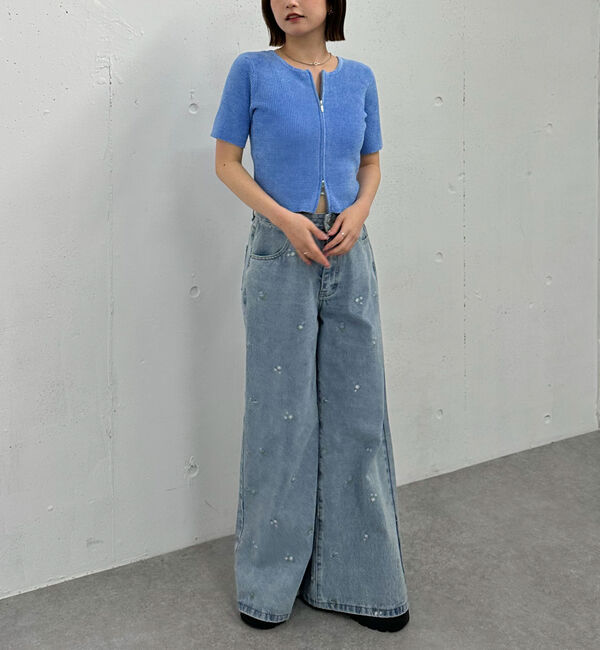 archives「ハーフスリーブＷｚｉｐモールニット」|ニット・セーター|