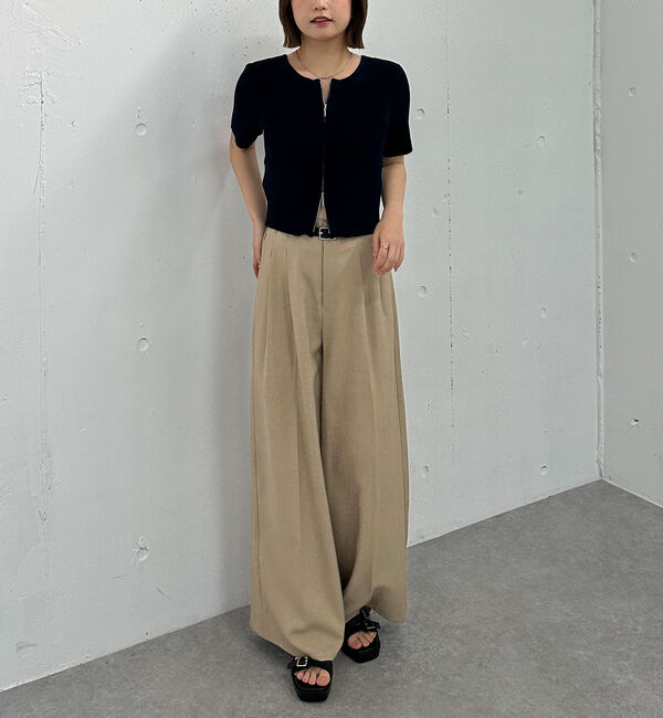 archives「ハーフスリーブＷｚｉｐモールニット」|ニット・セーター|