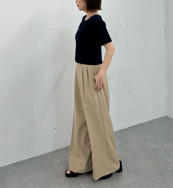 archives「ハーフスリーブＷｚｉｐモールニット」|ニット・セーター|