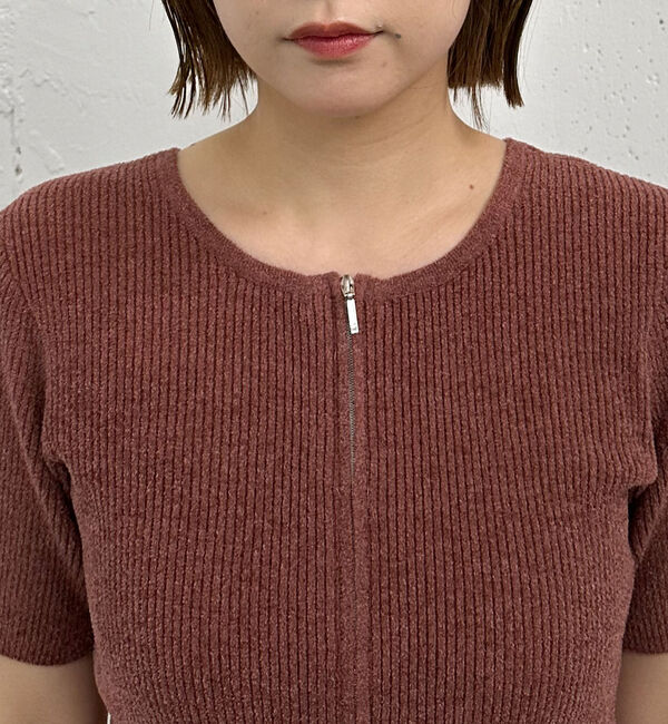 archives「ハーフスリーブＷｚｉｐモールニット」|ニット・セーター|