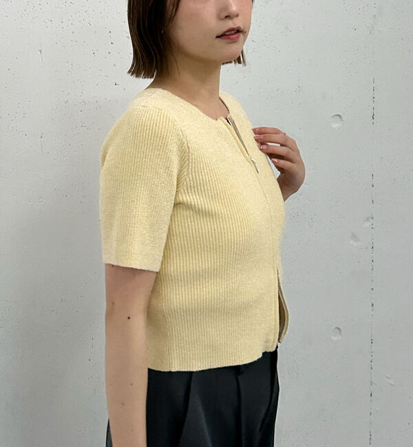 archives「ハーフスリーブＷｚｉｐモールニット」|ニット・セーター|