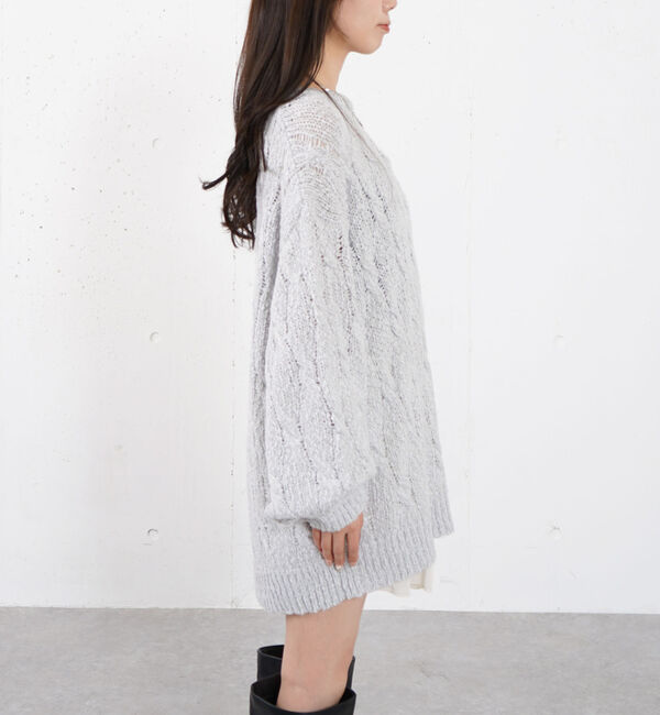 archives「スラブゆるケーブルニットプルオーバー」|ニット・セーター|