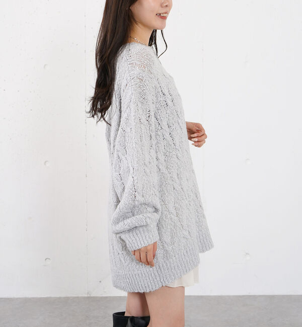 archives「スラブゆるケーブルニットプルオーバー」|ニット・セーター|