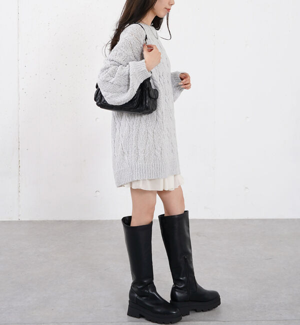 archives「スラブゆるケーブルニットプルオーバー」|ニット・セーター|