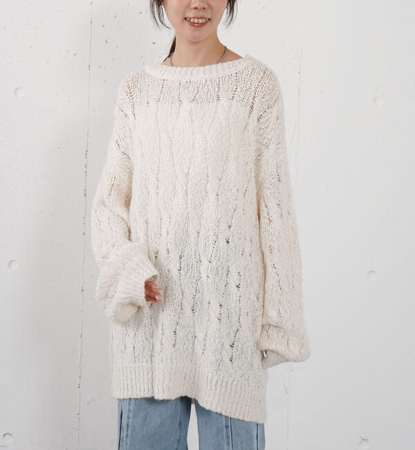 archives「スラブゆるケーブルニットプルオーバー」|ニット・セーター|