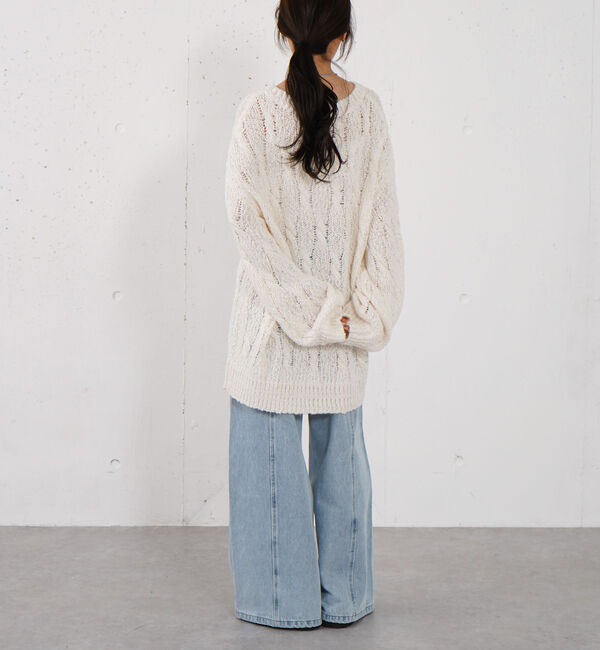 archives「スラブゆるケーブルニットプルオーバー」|ニット・セーター|