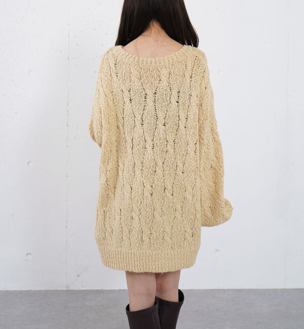 archives「スラブゆるケーブルニットプルオーバー」|ニット・セーター|