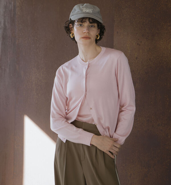 Doux archives「シルクミックスベーシックカーデ」|カーディガン|PINK