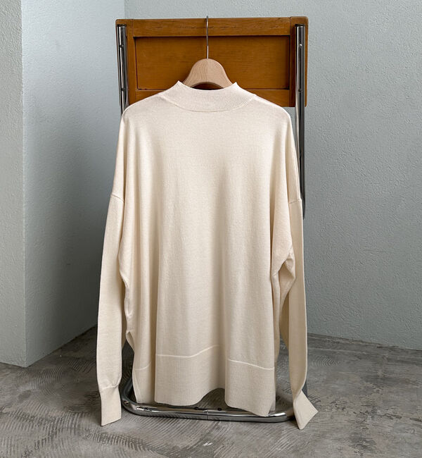 Doux archives「ハイネックサイドスリットニットプルオーバー」|ニット・セーター|