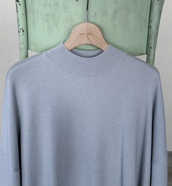 Doux archives「ハイネックサイドスリットニットプルオーバー」|ニット・セーター|