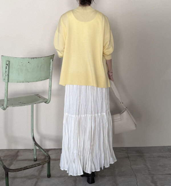 Doux archives「ハイネックサイドスリットニットプルオーバー」|ニット・セーター|