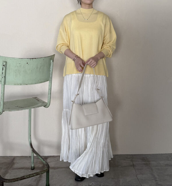 Doux archives「ハイネックサイドスリットニットプルオーバー」|ニット・セーター|