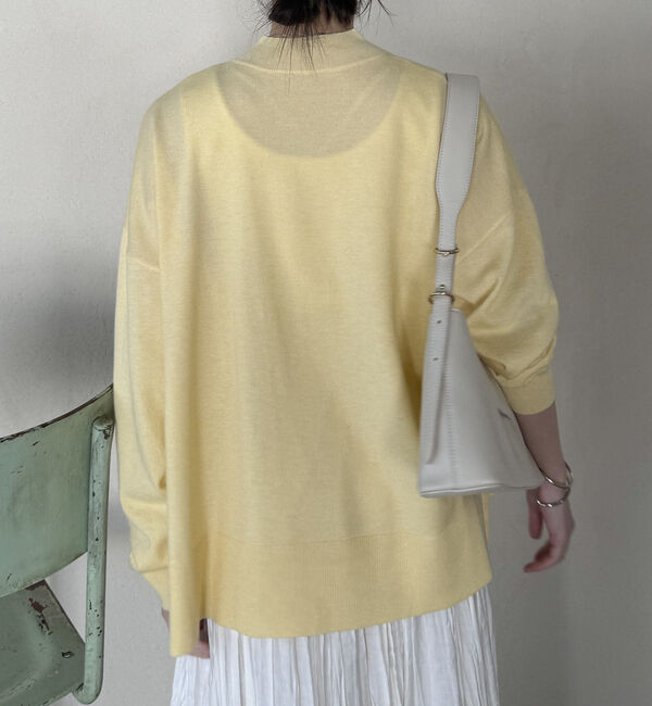 Doux archives「ハイネックサイドスリットニットプルオーバー」|ニット・セーター|