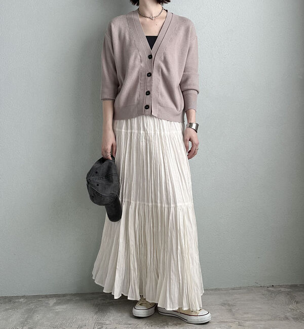 Doux archives「レイヤード風Ｖネックカーディガン」|カーディガン|