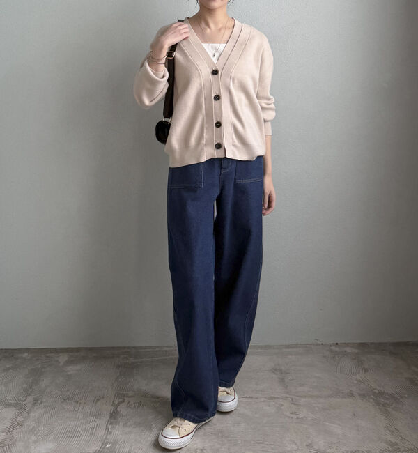 Doux archives「レイヤード風Ｖネックカーディガン」|カーディガン|