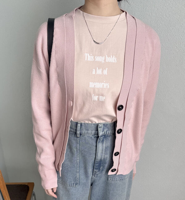 Doux archives「レイヤード風Ｖネックカーディガン」|カーディガン|