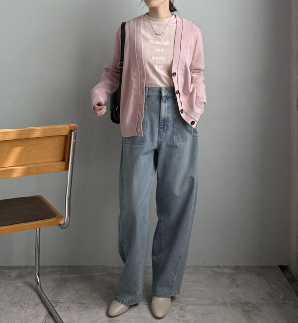 Doux archives「レイヤード風Ｖネックカーディガン」|カーディガン|