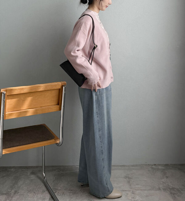 Doux archives「レイヤード風Ｖネックカーディガン」|カーディガン|