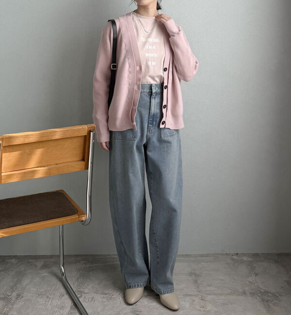 Doux archives「レイヤード風Ｖネックカーディガン」|カーディガン|