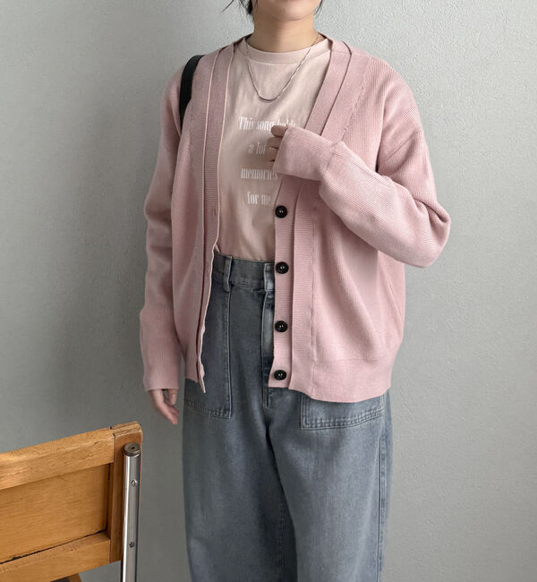 Doux archives「レイヤード風Ｖネックカーディガン」|カーディガン|