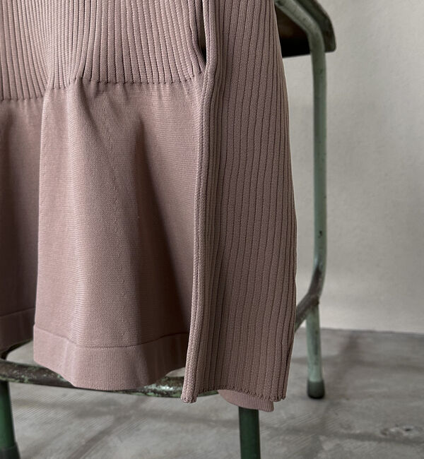 Doux archives「ワイドリブペプラムニットプルオーバー」|ニット・セーター|