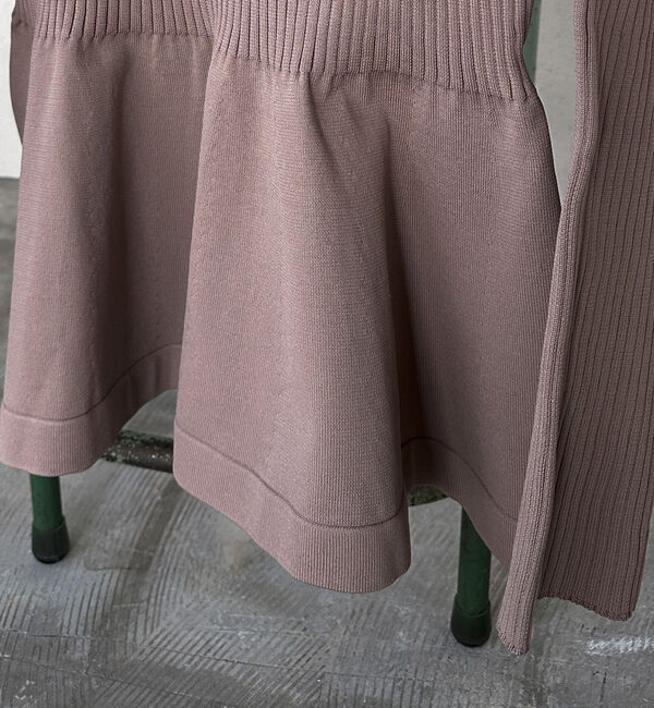 Doux archives「ワイドリブペプラムニットプルオーバー」|ニット・セーター|