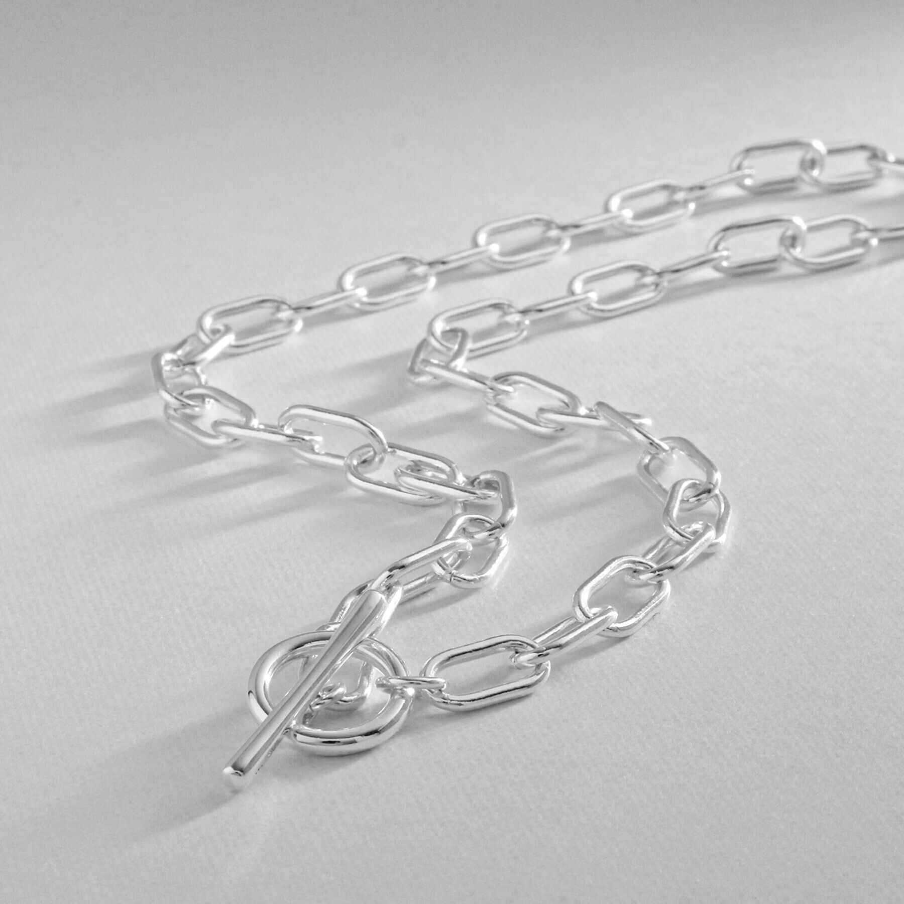 COCOSHNIK ONKITSCH「シルバー リンクチェーン ショートマンテルネックレス」|ネックレス|シルバー(600)