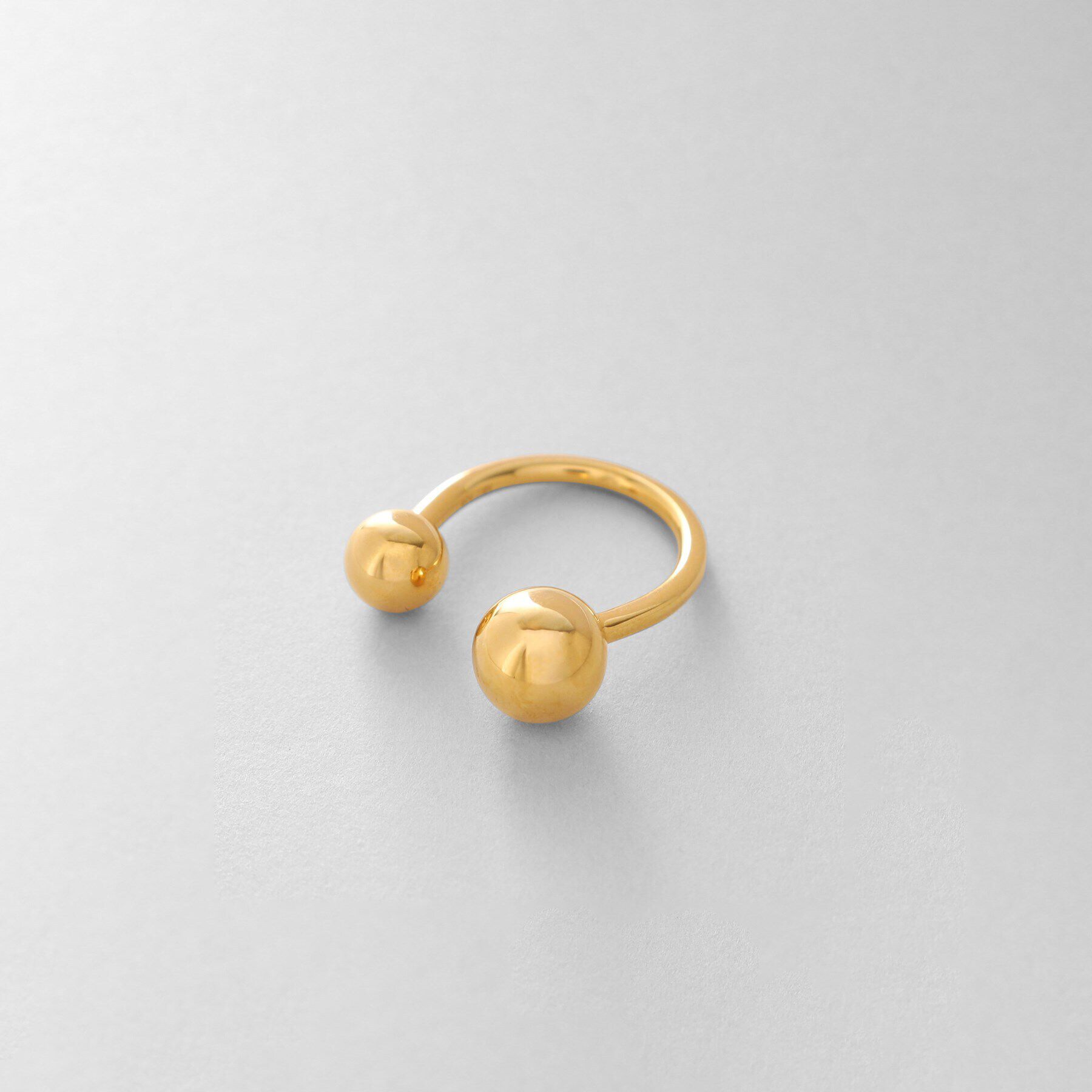 COCOSHNIK ONKITSCH「シルバー ボールオープンリング GP」|リング|