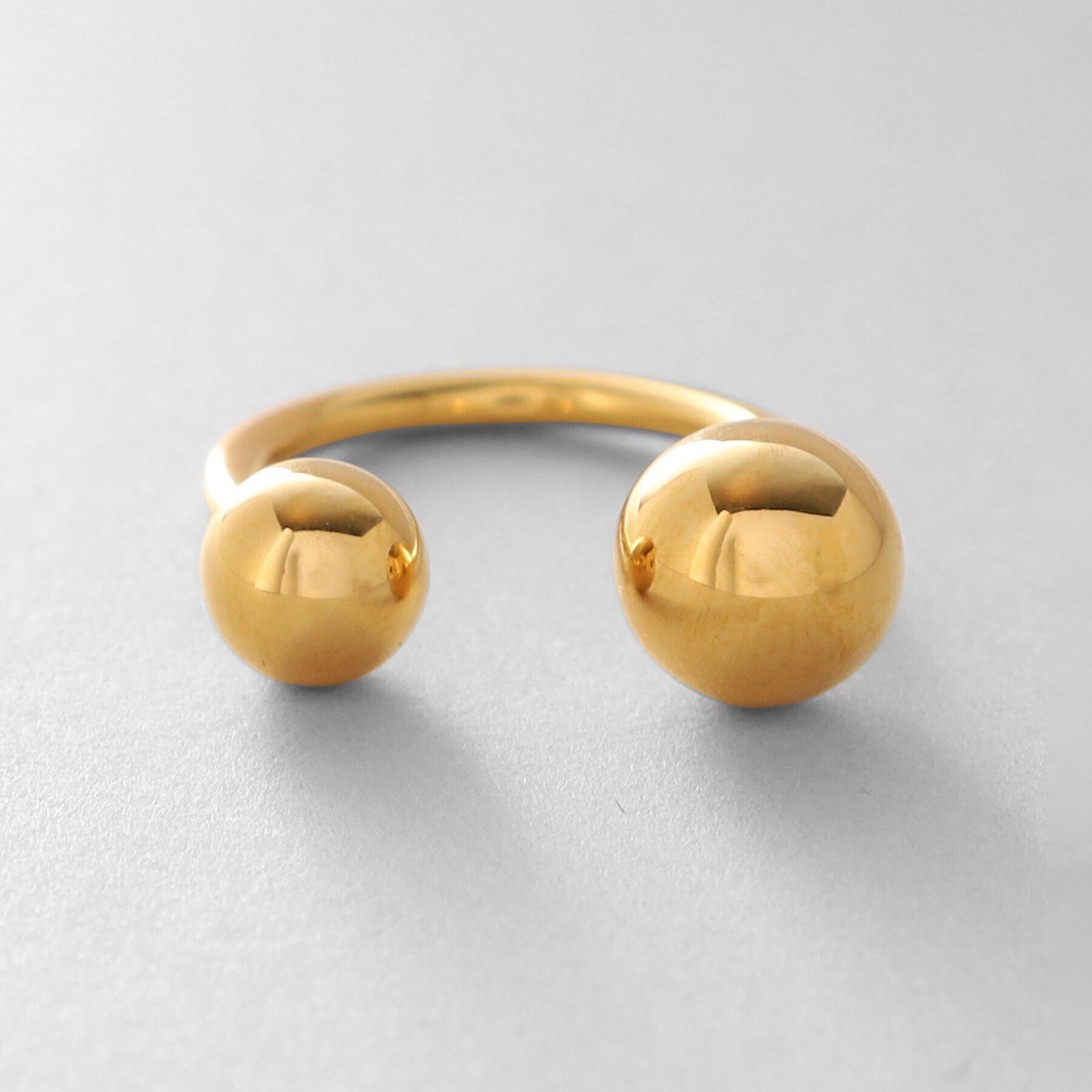 COCOSHNIK ONKITSCH「シルバー ボールオープンリング GP」|リング|