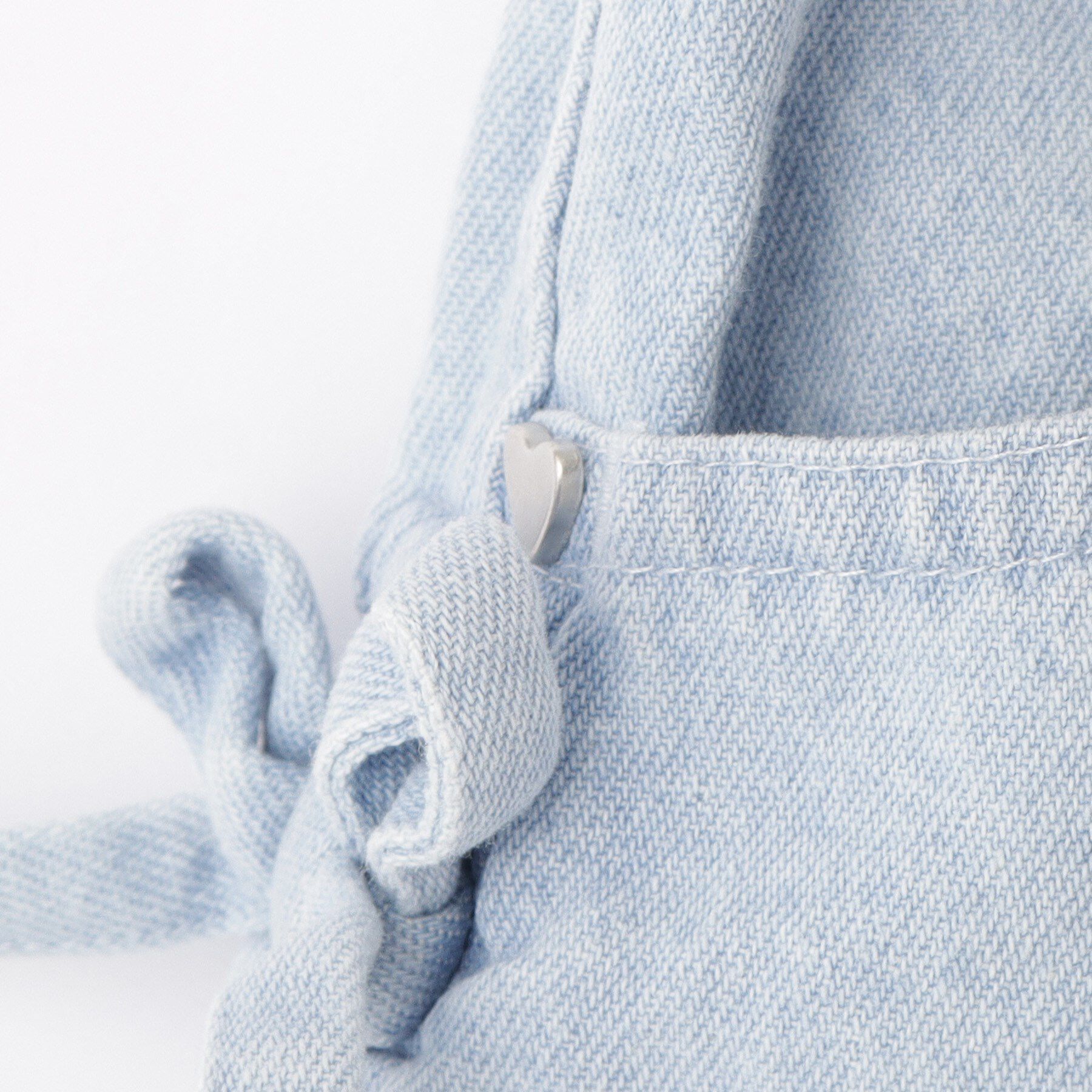 SHOO･LA･RUE「【100-150cm】シャーリングがポイント ケミカルデニムショートパンツ」|キュロット|