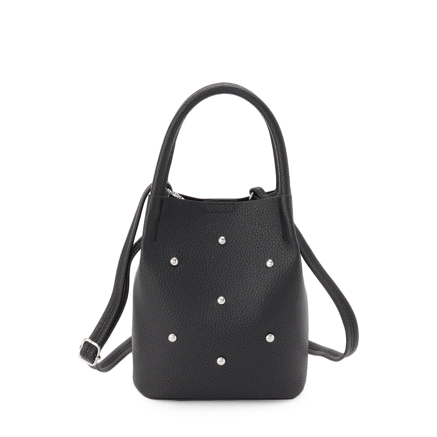 SHOO･LA･RUE「つまみハンドルスタッズミニショルダー」|ショルダー・メッセンジャー|