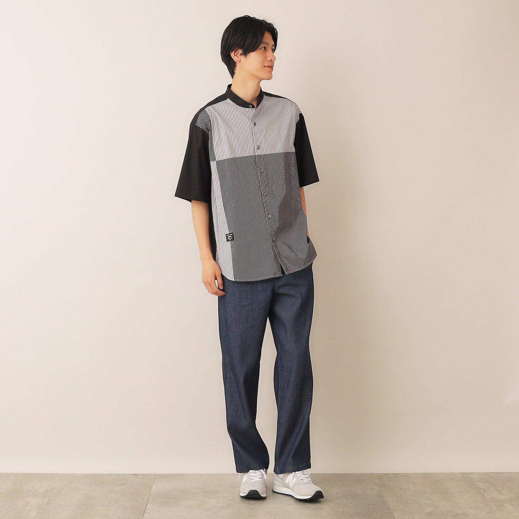 Dessin「ストライプ切り替えシャツ」|シャツ・ブラウス|