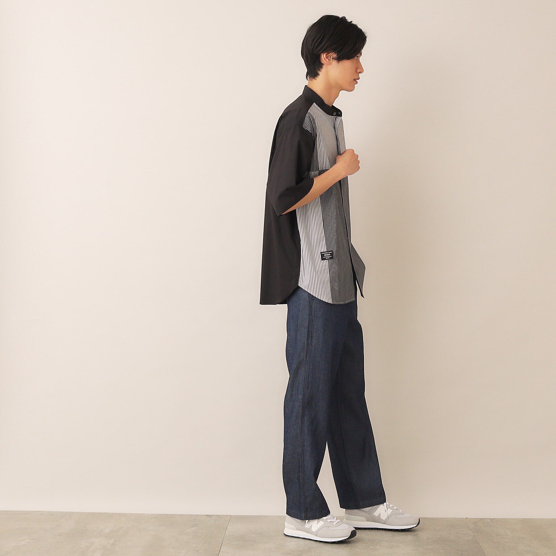 Dessin「ストライプ切り替えシャツ」|シャツ・ブラウス|