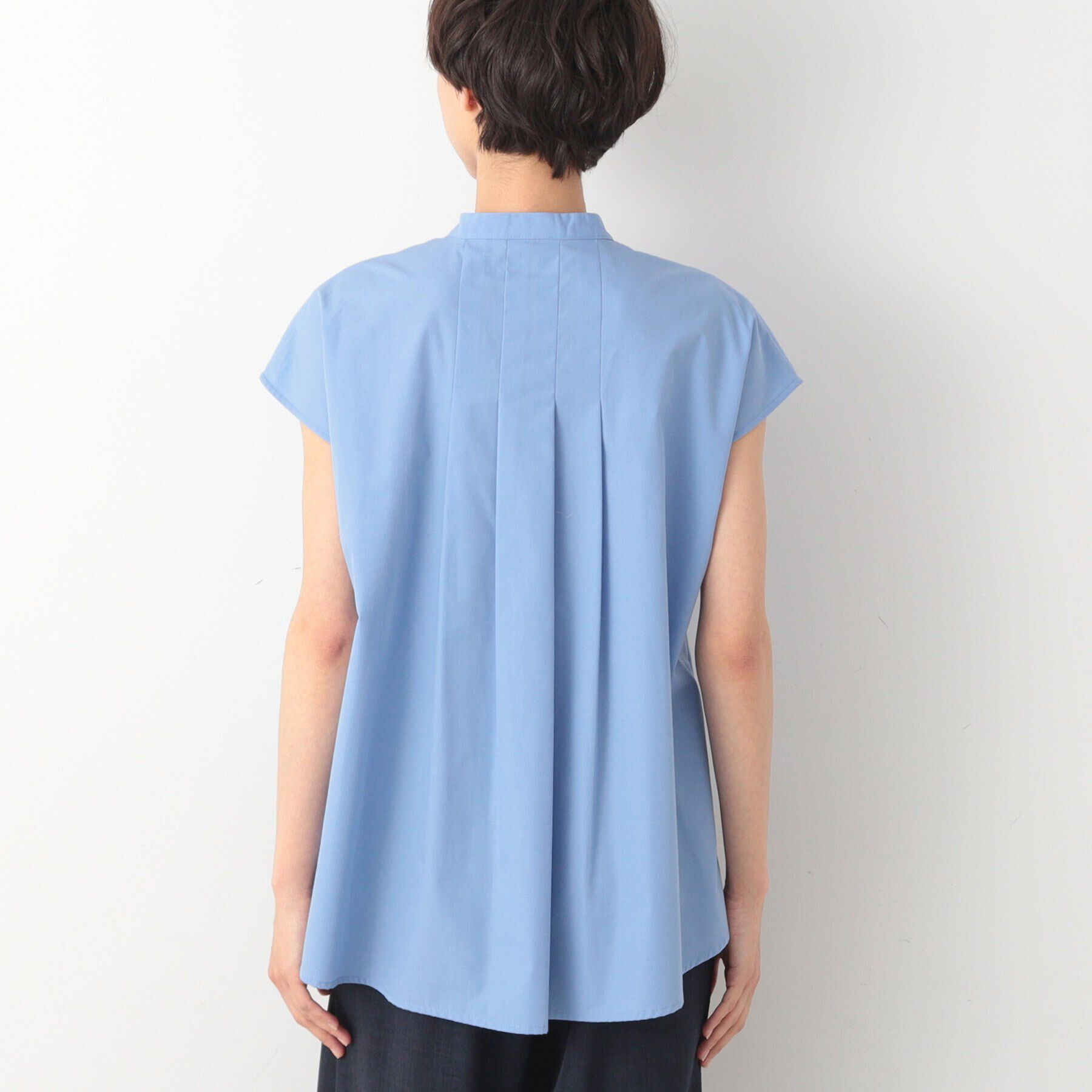 Dessin「【洗える】パール調ボタンテントラインブラウス」|シャツ・ブラウス|