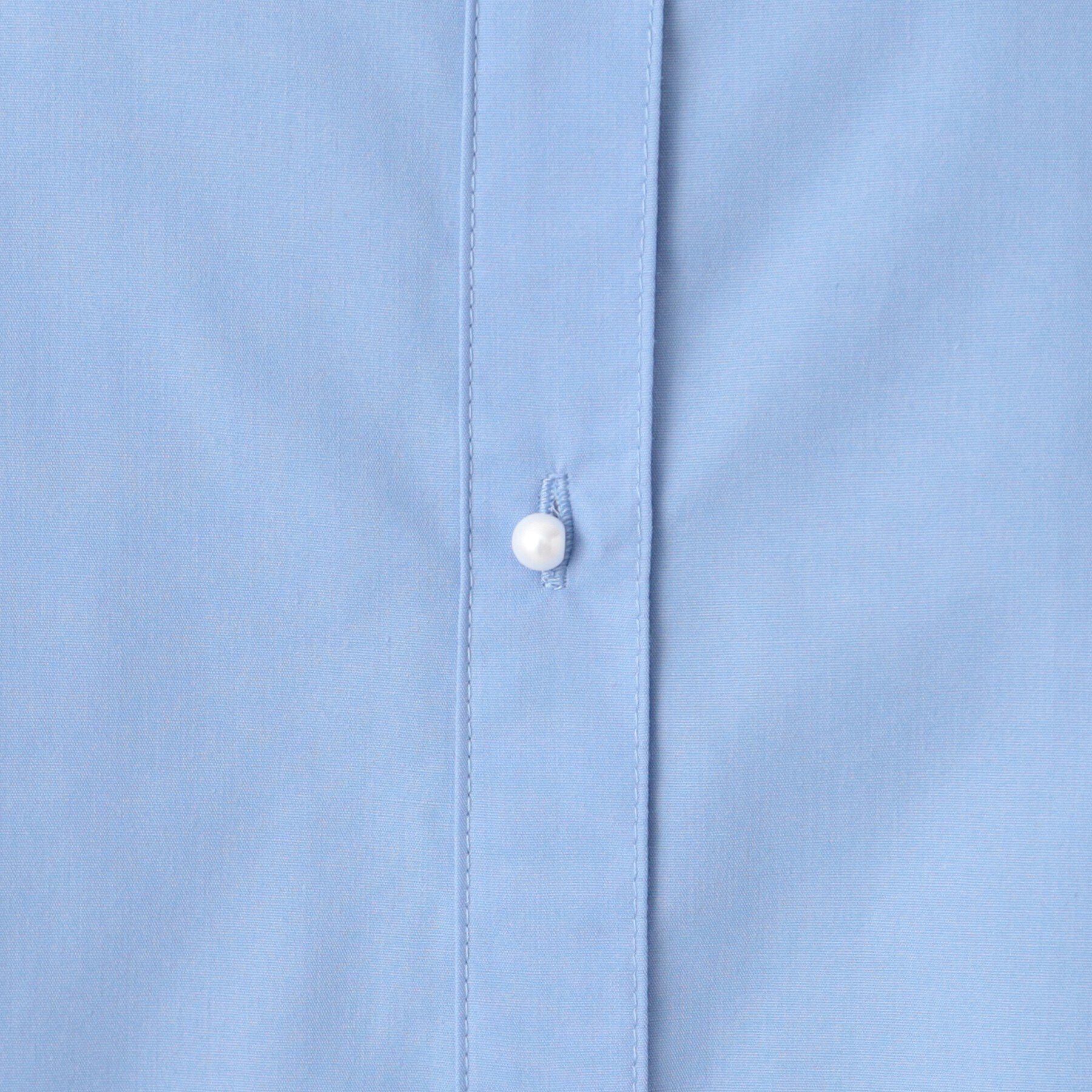 Dessin「【洗える】パール調ボタンテントラインブラウス」|シャツ・ブラウス|