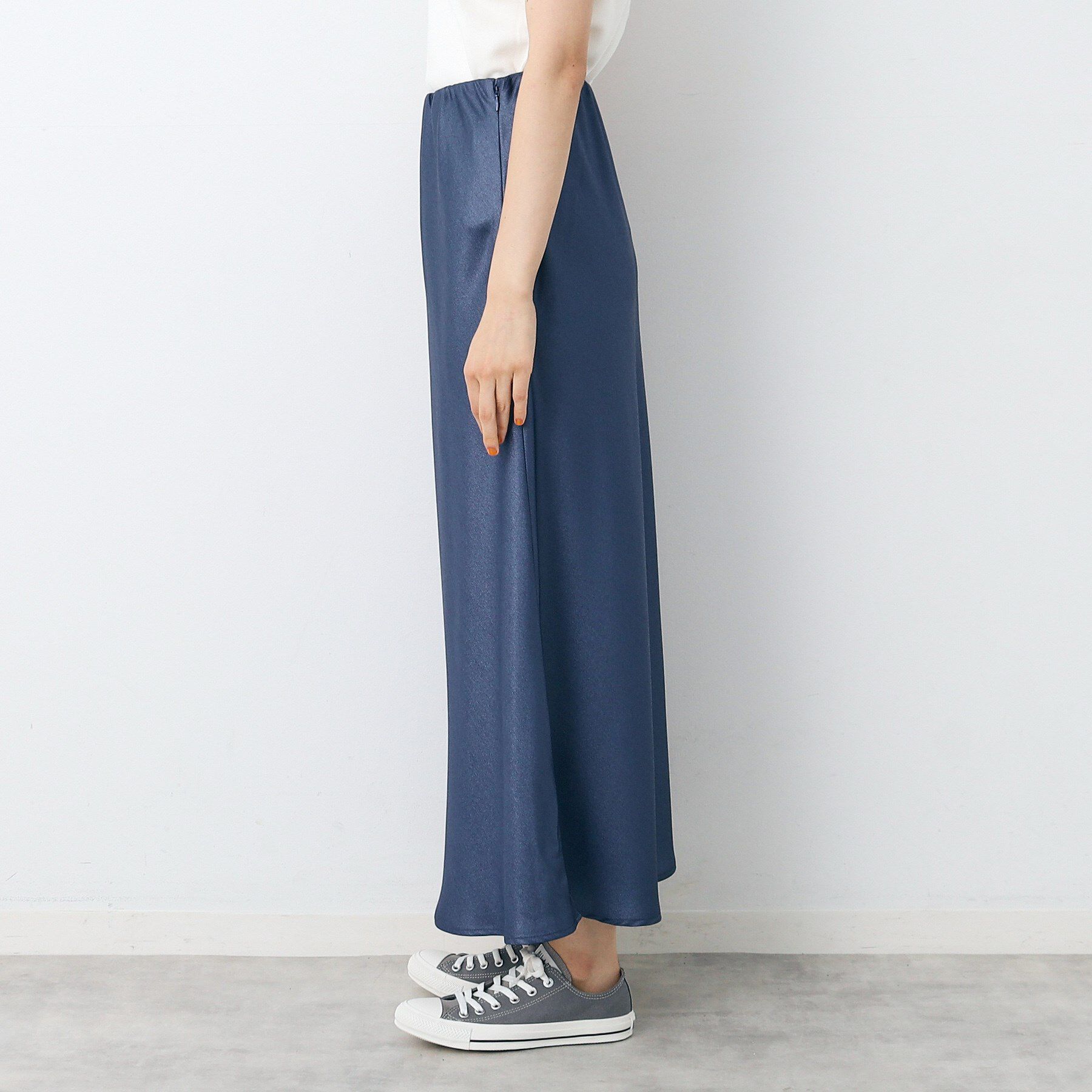 Dessin「【洗える】ナローサテンロングスカート」|スカート|