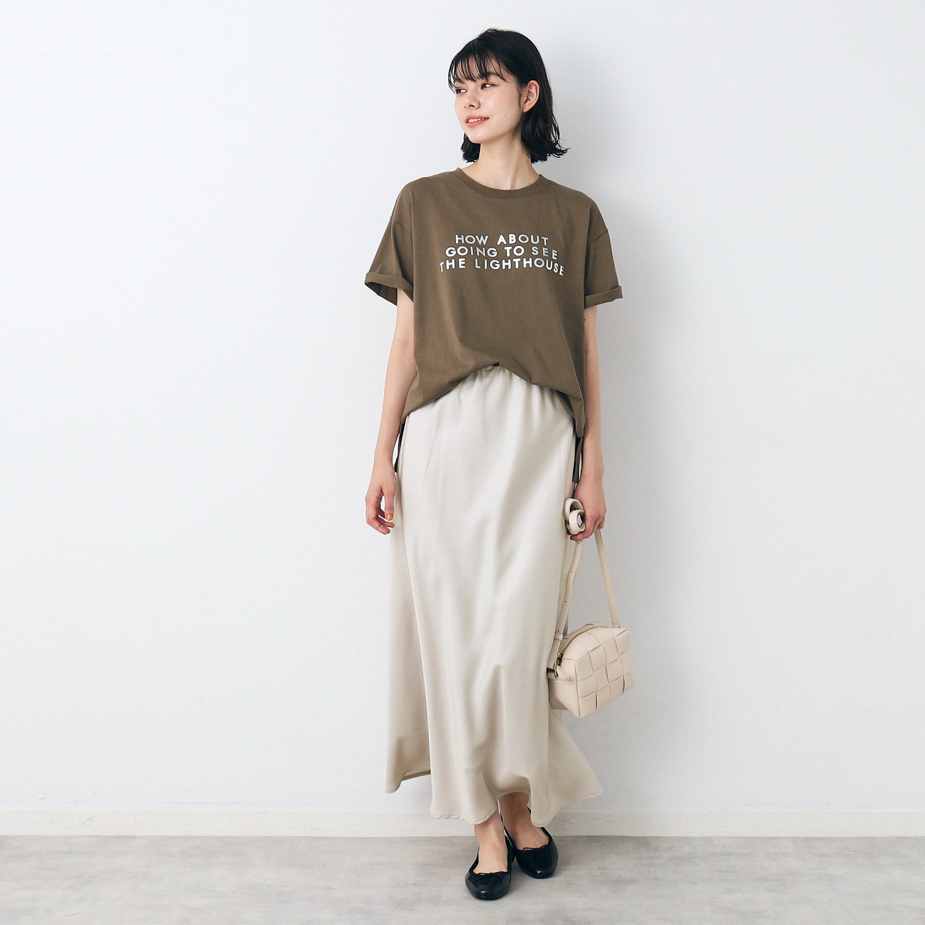 Dessin「【洗える】ナローサテンロングスカート」|スカート|