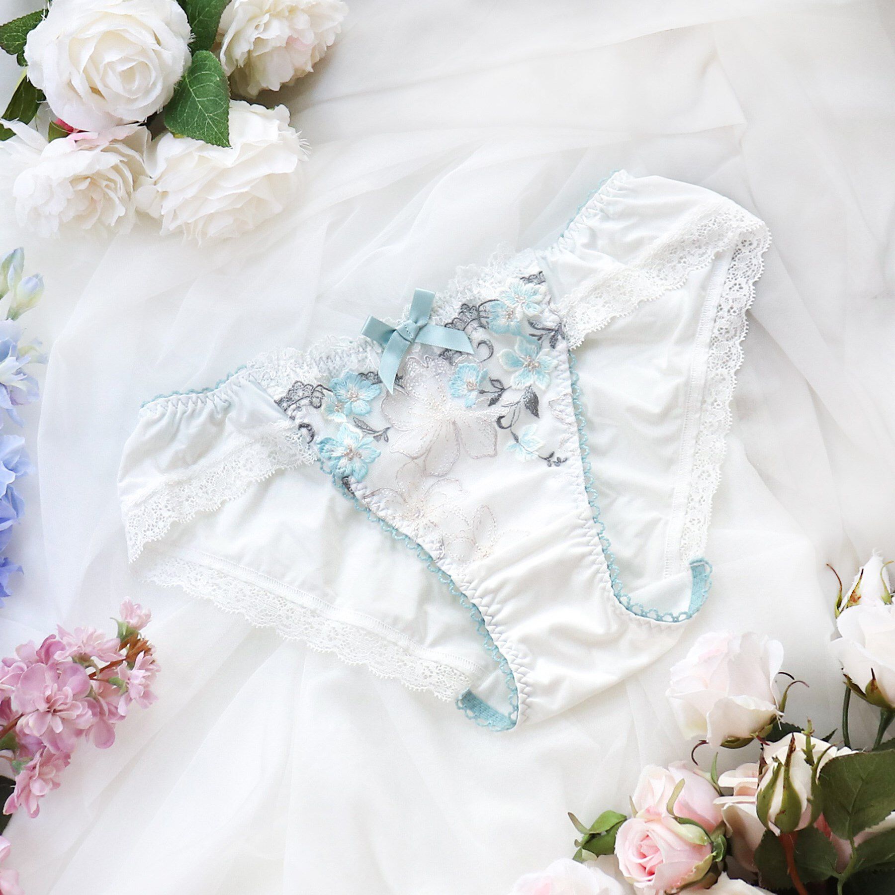 Risa Magli「ヴァレリー ノーマルショーツ」|インナー|ミント(020)