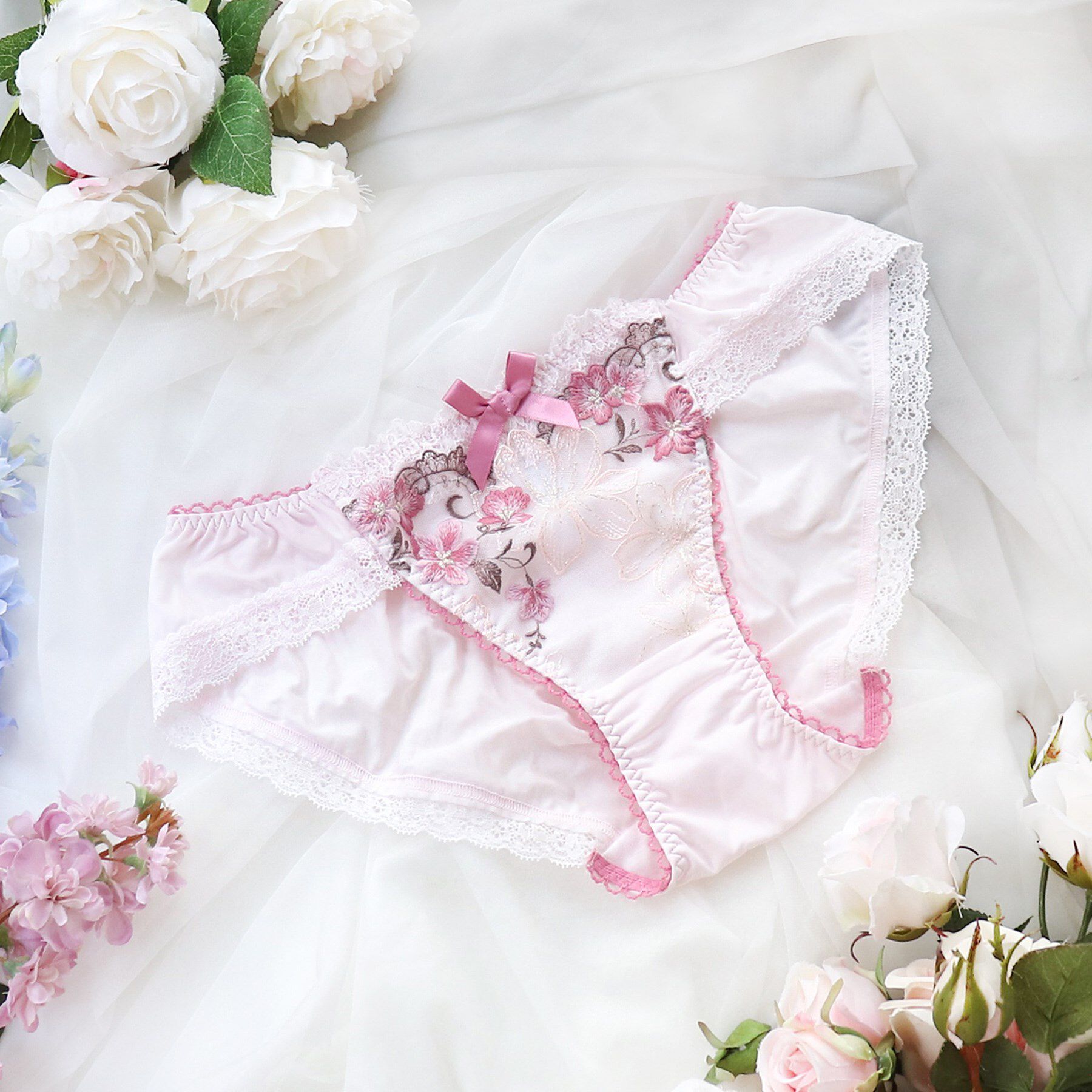 Risa Magli「ヴァレリー ノーマルショーツ」|インナー|ピンク(070)