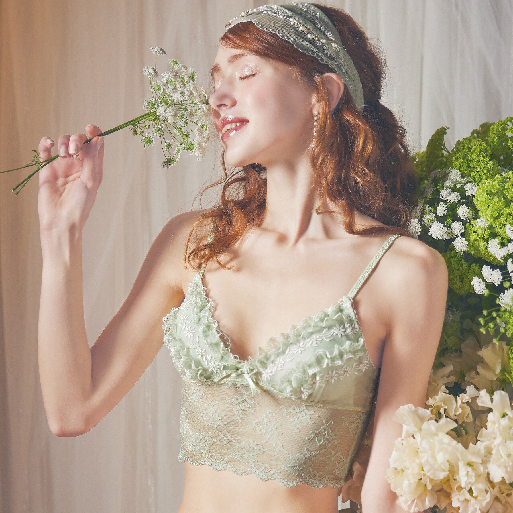 Risa Magli「ラーラ ブラレット」|インナー|ミント(020)